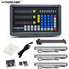 HYMSEANN Kit di lettura digitale DRO per tornio a 3 assi SNS-3V ad alta precisione con 3 pezzi 50mm-1000mm Encoder scala lineare Righello per reticolo ottico