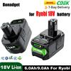 Bonadget 9000Mah 18V per Ryobi P108 Batteria di ricambio agli ioni di litio P108 P102 P103 P104 P107 BPL1820 RB18L50 Batteria per utensili elettrici