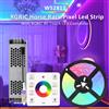MJJC 5M 10M 20M RGBIC Corsa di Cavalli Strisce luminose a LED 24V WS2811 Pixel Flex Nastro Flusso d'acqua corrente Lampada a nastro Telecomando senza fili