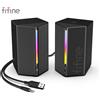 FIFINE Sound Box da gioco con audio surround stereo, altoparlante USB RGB con controllo vol per PC,Lattop,PS4/5,TV-Ampligame A20