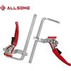 Allsome Morsetto da tavolo a cricchetto da 2 pezzi, morsetto a sgancio rapido per sistema MFT e binario di guida, morsetto per barra