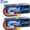 ZEEE Batteria Lipo Zeee 4S 14.8V 120C 7200mAh con custodia rigida XT90 per auto RC Buggy aereo RC barca elicottero modelli da corsa RC
