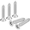 Uxcell 50/60/100 pezzi M3 M4 M5 M6 Viti Torx a testa svasata piatta in acciaio inossidabile 304 Viti per legno di sicurezza a pr