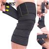 AOLIKES 1 PZ 40-180 cm Compressione Benda Protezione Ginocchio Supporto Brace Sport Elastico Gomito Cinghie Fasce Per Gamba Elast Bandag