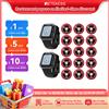 retekess Sistema di Chiamata Wireless per Ristoranti RETEKESS, Pager TD113 Impermeabile con Orologio Touch e Pulsante di Chiamata T117 per Caffè, Bar, Narghilè, Hotel