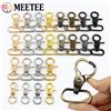 Meetee 10 pz 10-50mm fibbie in metallo per tracolla collare per cani girevole chiusura a moschettone tessitura grilletto moschettoni accessori borsa fai da te