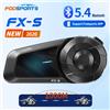Fodsports Interfono Bluetooth per Casco Moto Fodsports FX-S, 1000M, BT5.4, Supporto APP