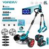 YOFIDRA Tagliaerba Elettrico Senza Fili da 9 Pollici, Decespugliatore Regolabile per Giardino, Utensile Elettrico Compatibile con Batteria Makita