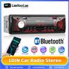 LeeKooluu In Dash Car Radio Audio 1 Din Bluetooth Stereo vivavoce chiamata lettore MP3 ricevitore FM con ingresso AUX/2 USB