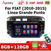 Aycetry Autoradio Android 15 con CarPlay Wireless, Schermo da 7'' per Fiat Linea Punto 2010-2015, Stereo 2 Din, Lettore Multimediale Bluetooth, GPS, WIFI, 4G LTE