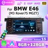 naviunit Autoradio Android 15 con GPS per BMW Serie 3 E46 M3 318/320/325/330/335 1998-2005, CarPlay Wireless e Android Auto