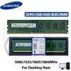 SAMSUNG DDR3 2GB 4GB 8GB 1600MHz 1866MHz 1333MHz 1066MHz DIMM PC3-8500 10600 12800 240Pin 1.5V RAM per Desktop Dual Channel
