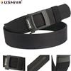 TUSHI Nuova cintura tattica rigida con fibbia in metallo Cintura militare regolabile Cintura rigida in nylon con cricchetto resistente e resistente Accessori IPSC