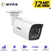 ANNKE 12MP Outdoor Smart Dual Light PoE Telecamera di sicurezza Visione notturna a colori IR Microfono incorporato IP67 Smart Home H.265 +