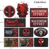 Potdemiel Nuovo Distintivo Ricamato con Logo 'Death Attendant' e 'Hero', Patch in Tessuto con Chiusura a Strappo per Abbigliamento, Cappelli, Zaini e Fasce da Braccio Fai da Te