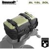 Rhinowalk Borsa per sedile posteriore per moto 8/15/30L impermeabile come zaino Borsa da sella universale per esterni Accessori per moto