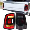 xunder Gruppo luci posteriori a LED per Dodge Ram 1500 2500 3500 2009-2018 4a generazione Lampeggiante sequenziale Animazione dinamica Lampade posteriori nere