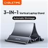 CABLETIME Supporto verticale per laptop Supporto per gravità da tavolo Supporto per notebook Supporto per tablet iPad per superficie HP Dell MacBook Pro Air