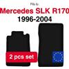 Wielganizator Set di tappetini in velluto per Mercedes SLK R170 cabrio (1996-2004) - Nero (2 pezzi) set di tappetini per auto