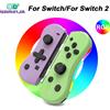 GAMINJA Controller Joypad wireless GAMINJA con lampada RGB per console di gioco Switch, impugnatura L/R con funzione di ripresa dello schermo e funzione di risveglio