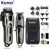 Kemei Kit tagliacapelli elettrico professionale ricaricabileTrimmer Rasoio per uomo Ricarica USB Barba Rasoio KM-PG1990A 2273 1102