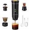 NONE Macchina da caffè portatile da viaggio Macchina per caffè espresso 12V ricaricabile per campeggio/auto Riscaldamento rapido Capsule K-Cup Caffè macinato
