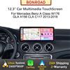 BONROAD Autoradio Bonroad con schermo da 12,8 pollici, CarPlay wireless e Android Auto per Mercedes Benz Classe A, CLA, GLA W176 C117 X156 W463 2013-2018