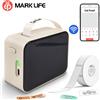 Marklife Stampante di Etichette Portatile Marklife P15 Mini Stampante Tascabile Intelligente Macchina per Etichettatura Termica Adesiva con 3 Rotoli di Carta Senza Inchiostro