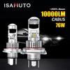 FD MOTORENTEILE Germany 2 pezzi di fari LED H4 9003 HB2 P43t con lente MINI 9-60V 76W 6500K 10000LM, lampada bianca per auto ISAMUTO FI281L LED