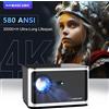 Magcubic Proiettore Magcubic HY350 580ANSI con Autofocus, Android 11, 4K 1080P, Wifi6, Controllo Vocale, Allwinner H713, BT5.0, Home Cinema