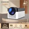 Magcubic Proiettore a tiro ultra corto Magcubic Hy450 con auto-offset, risoluzione 1080P 8K, messa a fuoco elettronica, 900 Ansi, Wifi6, Bt5.4, controllo vocale