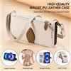 OEING Custodia a Portafoglio Magnetica in Pelle PU con Cinghie Lunghe e Corte e Porta Carte per iPhone 17 16 15 14 13 12 11 Pro Max Plus