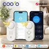 coolo Sensore di vibrazione intelligente Tuya Zigbee con sirena sonora e luminosa, allarme audio da 110 dB alimentato a batteria, compatibile con Smart Life HA Zigbee2MQTT