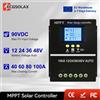 ECGSOLAX Regolatore di Carica Solare MPPT ECGSOLAX 100A 80A 60A 40A 12V 24V 36V 48V con Doppia Porta USB per Pannelli Solari