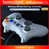bonacell Controller per Xbox 360 Slim/Lite/E/PC, Telecomando Wireless/Cablato con Giroscopio a 6 Assi, Doppia Vibrazione, Joystick di Precisione