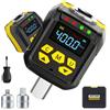 NONE Adattatore di coppia digitale Waxtron 1/2'' 6-400N.m, misuratore di coppia digitale con attacco da 1/4'' e 3/8'', utensili manuali, adattatore per chiave dinamometrica digitale