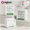 coolo Modulo Interruttore Tuya ZigBee 10A/16A, Relè Intelligente Fai-da-Te per Automazione Domestica, 1 2 3 Canali, Compatibile con Smart Life, Alexa, Google Home, Yandex, Z2M