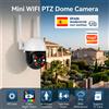 KERUI Telecamera Esterna Kerui 5MP/8MP, Telecamera IP WiFi PTZ Alimentata da Tuya Smart, Audio Bidirezionale Wireless, Telecamera di Sorveglianza CCTV