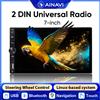 Ainavi Autoradio 2 Din per Auto con Carplay Wireless e Android Auto, Schermo Touch HD IPS da 7 Pollici, Sistema di Navigazione MP5, FM, USB Tipo C, Bluetooth, Universale