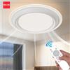 IRALAN Ventilatore da Soffitto con Lampada Dimmerabile, Telecomando, 6 Velocità, Ventilatore Intelligente 220V Senza Pale, Lampada Elettrica Rinfrescante