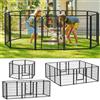 NONE Recinto per Cuccioli, Box Esterno, Area Gioco per Cani, Recinto per Cuccioli con Porte, Flessibile e Pieghevole, Cancello per Cuccioli per Casa e Giardino