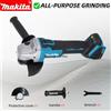 Makita DGA504 18V 6.0Ah 125mm Smerigliatrice Angolare Brushless a Batteria al Litio Ricaricabile, Macchina da Taglio Multifunzione Tutto-in-uno