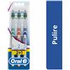 Oral-B 1 2 3 Classic Care Spazzolino Manuale Medio, 3 Spazzolini
