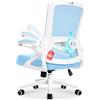 Milacyee Sedia da Ufficio Ergonomica, Sedia Smart Working con Supporto Lombare Regolabile 4D, Sedia Ufficio in Rete Traspirante con Braccioli Regolabili, Schienale Reclinabile 125°, Ruote Silenziose (Blu)