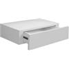 GICOS IMPORT EXPORT SRL 1 Mensola Cassetto Sospeso da Parete Scaffale in Legno MDF Bianco 40x24x10cm, Unica