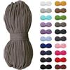 SLANTASTOFFE BRINGEN SIE UNSEREM STOFF L Slantastoffe 5 m Cordoncino 5 mm, Cotone, Filo, Sacca da Ginnastica, 20 Colori