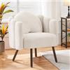 Ckaff Poltrona da Camera da Letto con Cuscino Seduta Spessore 16 cm