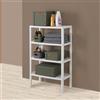 Inbagno Scaffale 4 Ripiani Plastica 34x69x115 Cm In Polipropilene Linea Woody