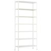 Brigros - Libreria Scaffale Metallico Fly 7 Ripiani 75x28x180 cm In Acciaio Laminato A Freddo, Verniciatura Epossidica Bianco Latte, Scaffale Multiuso Per Casa, Ufficio, Garage E Ripostiglio