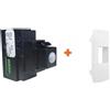 Sirsen sensore incasso 12V doppia tecnologia filare universale compatibile Vimar Linea bianco - DT-KEY-LINEA-BI